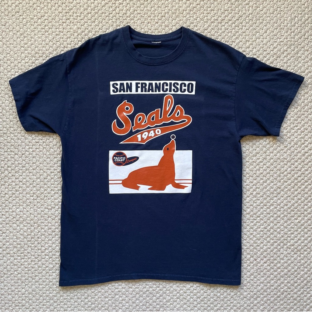 Mens San Francisco Seals crew neck t-shirt